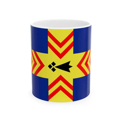 Flag of Pouldergat (France) White Coffee Mug 11oz - Go Mug Yourself