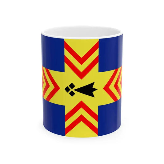 Flag of Pouldergat (France) White Coffee Mug 11oz - Go Mug Yourself