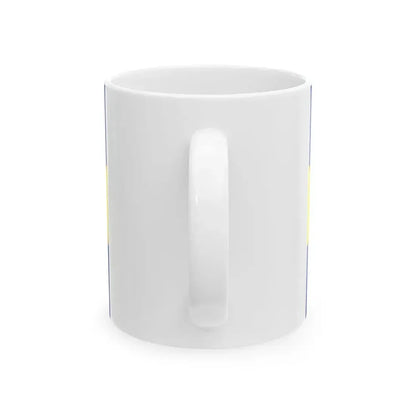 Flag of Pouldergat (France) White Coffee Mug - Go Mug Yourself