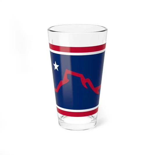 Flag of Powell Wyoming (United States) Pint Glass 16oz 16oz - Go Mug Yourself