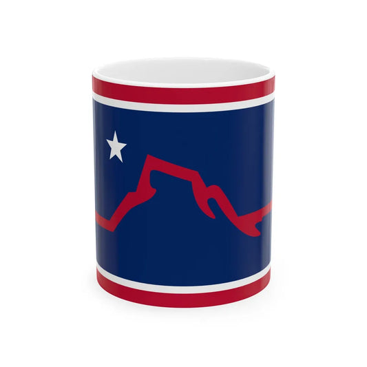 Flag of Powell Wyoming (United States) White Coffee Mug 11oz - Go Mug Yourself