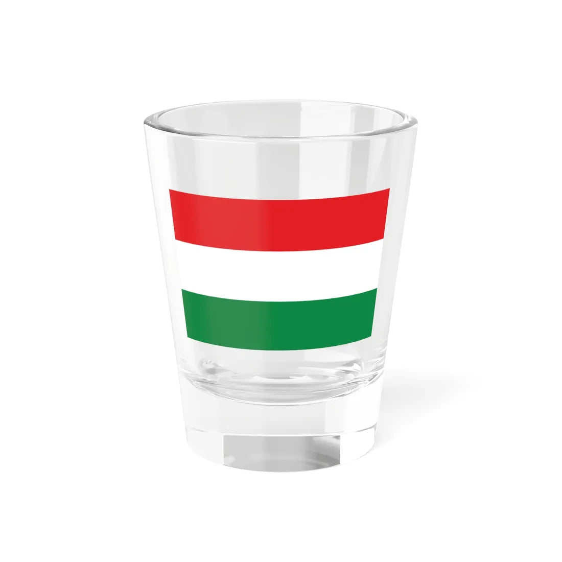 Flag of Pozuzo without coat of arms (Peru) Shot Glass 1.5oz 1.5oz - Go Mug Yourself