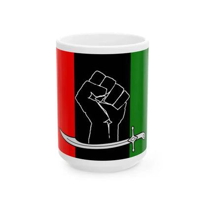 Flag of PPP-SB (Pakistan) White Coffee Mug 15oz - Go Mug Yourself