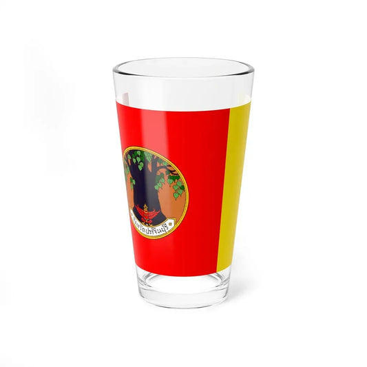 Flag of Prachin Buri Province Thailand - Pint Glass 16oz 16oz - Go Mug Yourself