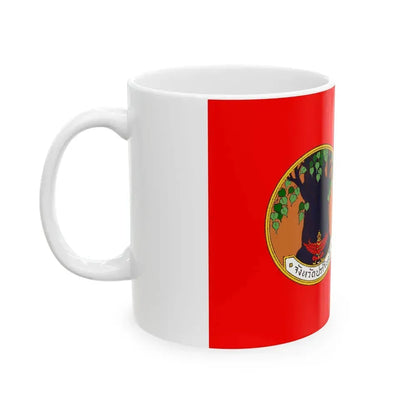 Flag of Prachin Buri Province Thailand - White Coffee Mug - Go Mug Yourself
