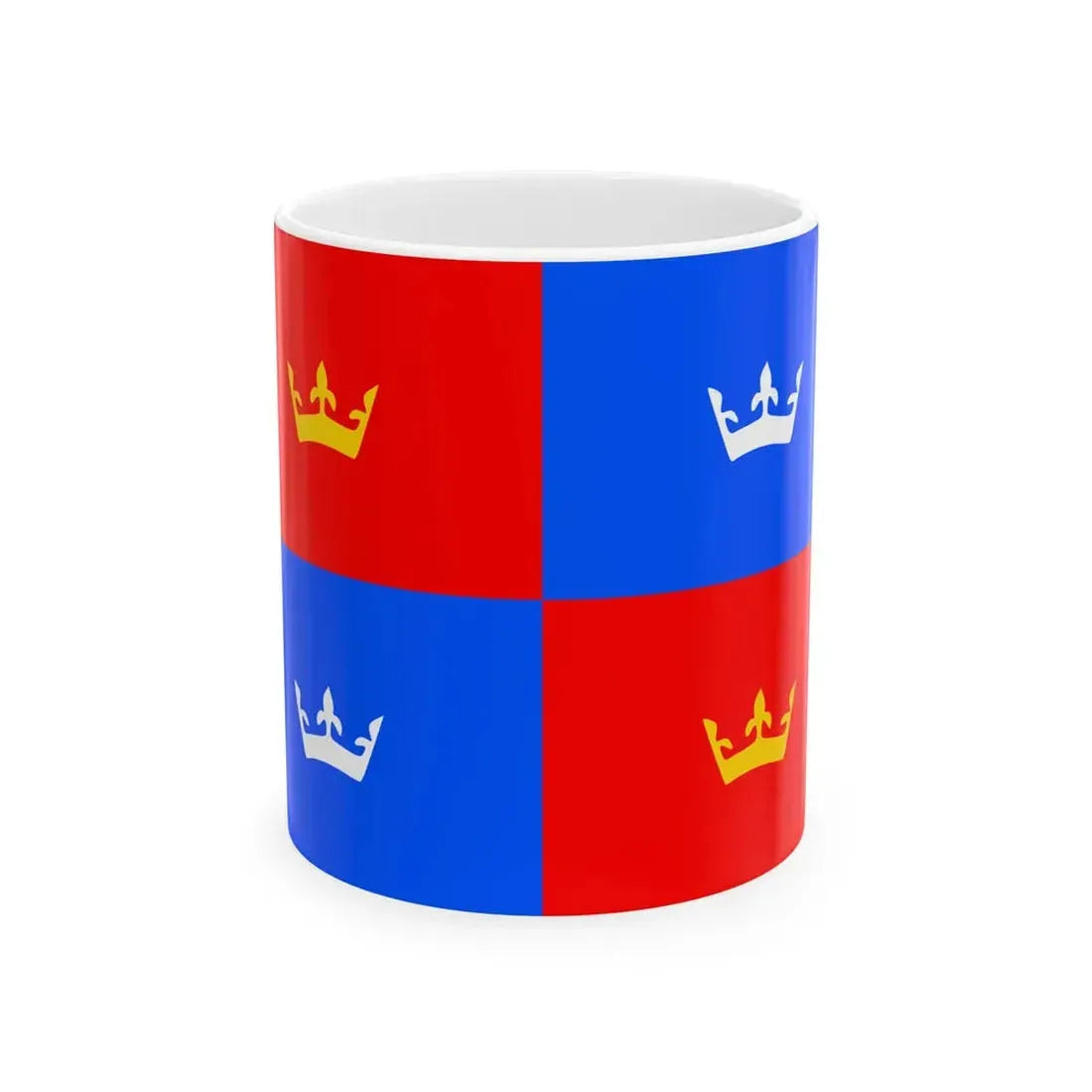 Flag of Prague 1 (Czech Republic) White Coffee Mug 11oz - Go Mug Yourself