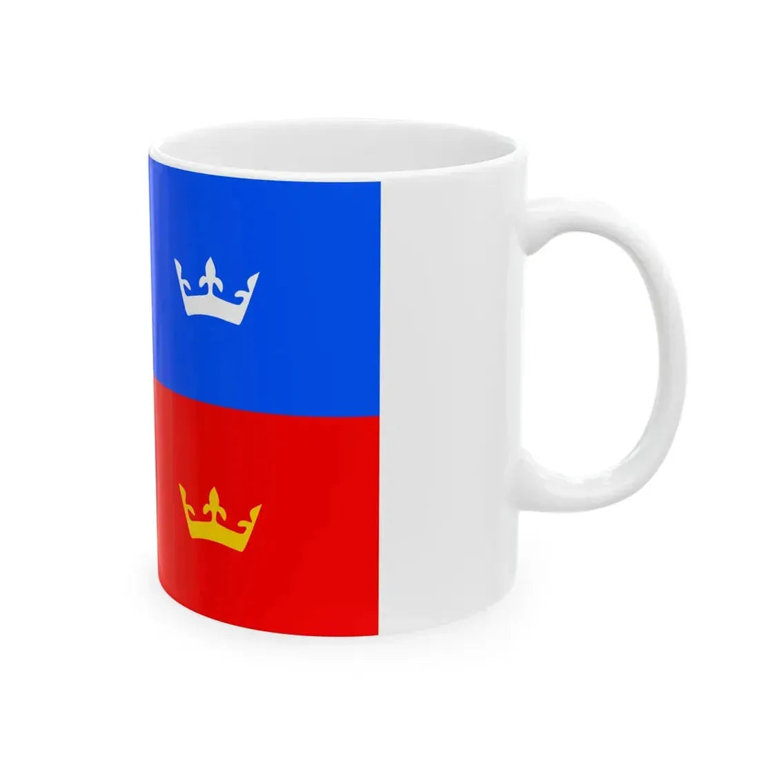 Flag of Prague 1 (Czech Republic) White Coffee Mug - Go Mug Yourself