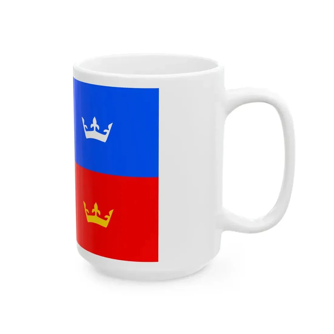 Flag of Prague 1 (Czech Republic) White Coffee Mug - Go Mug Yourself