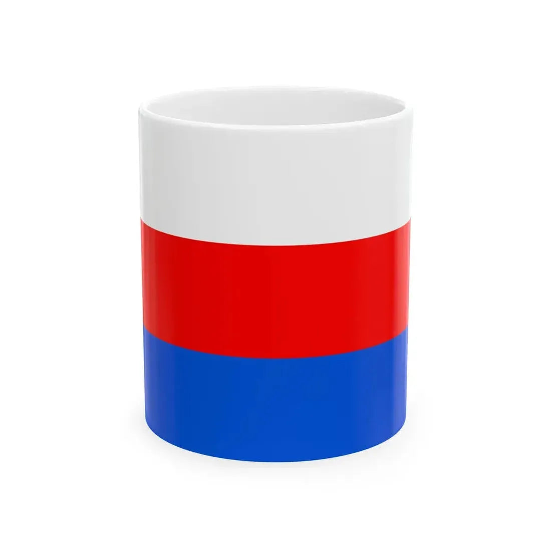 Flag of Prague 10 (Czech Republic) White Coffee Mug 11oz - Go Mug Yourself