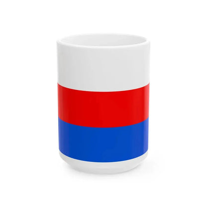 Flag of Prague 10 (Czech Republic) White Coffee Mug 15oz - Go Mug Yourself