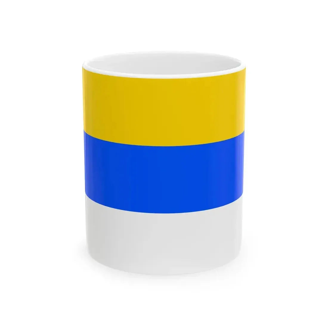 Flag of Prague 12 (Czech Republic) White Coffee Mug 11oz - Go Mug Yourself