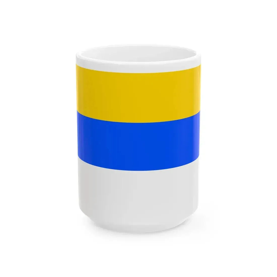 Flag of Prague 12 (Czech Republic) White Coffee Mug 15oz - Go Mug Yourself