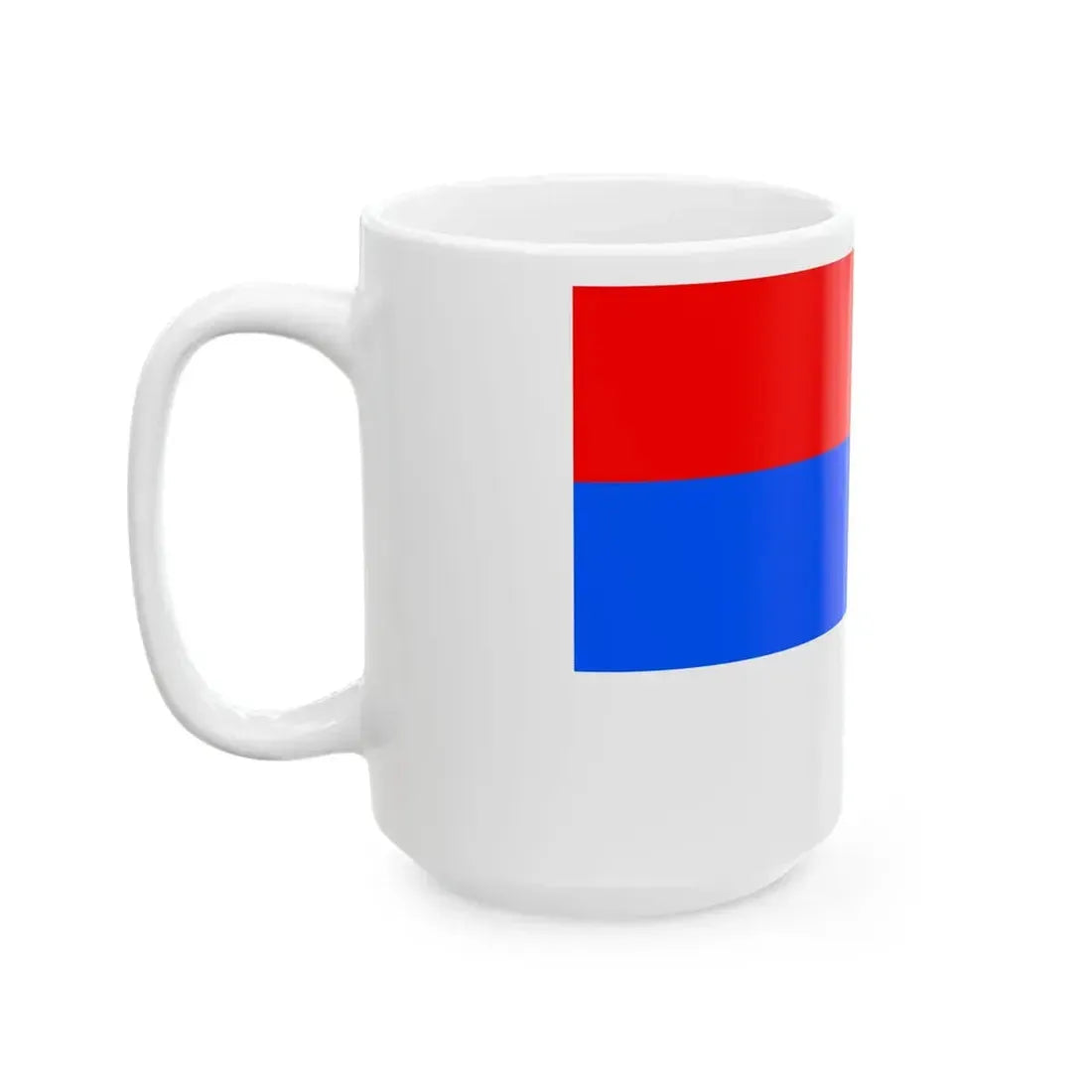 Flag of Prague 15 (Czech Republic) White Coffee Mug - Go Mug Yourself