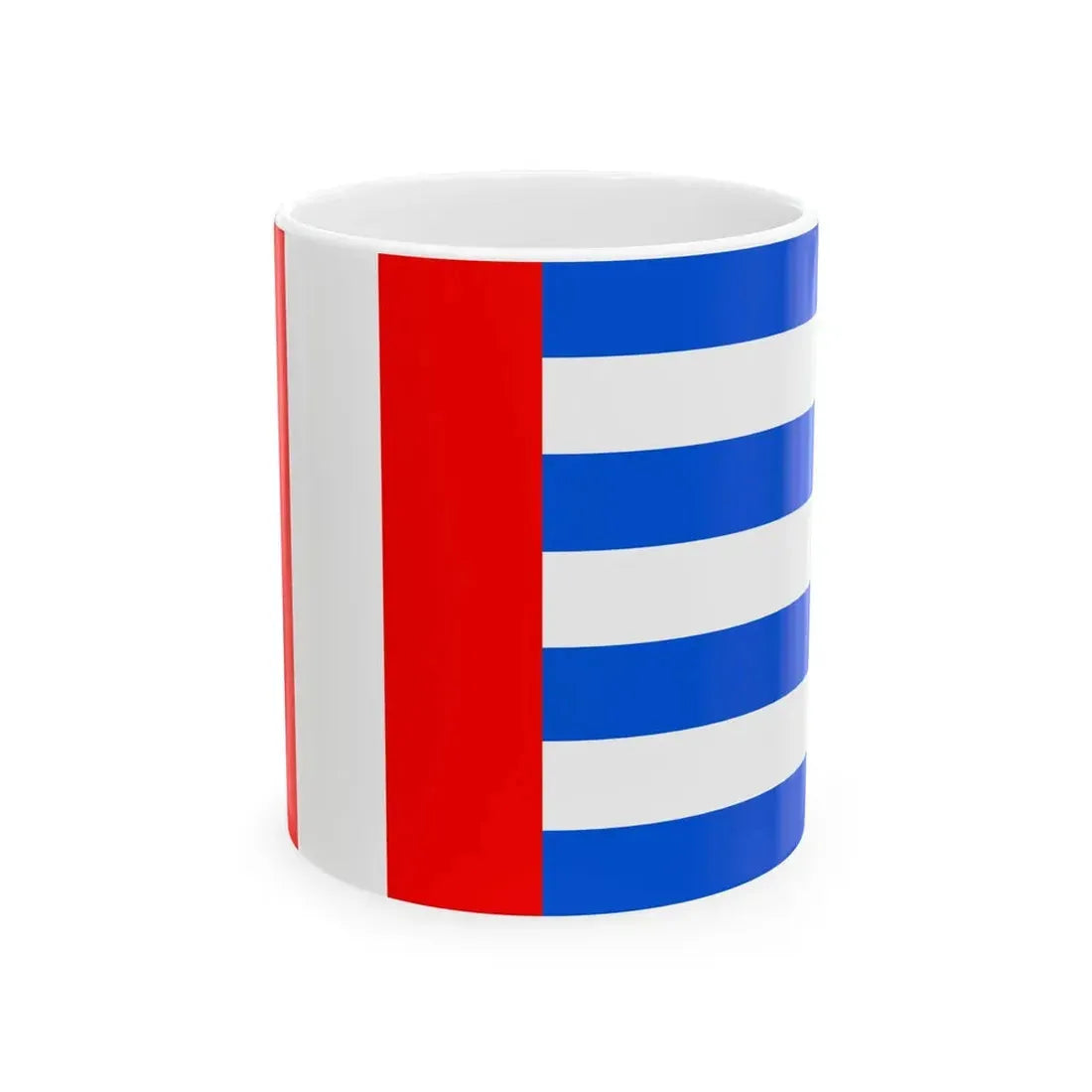 Flag of Prague 19 (Czech Republic) White Coffee Mug 11oz - Go Mug Yourself