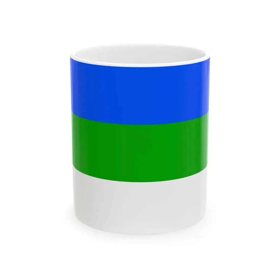 Flag of Prague 4 (Czech Republic) White Coffee Mug 11oz - Go Mug Yourself