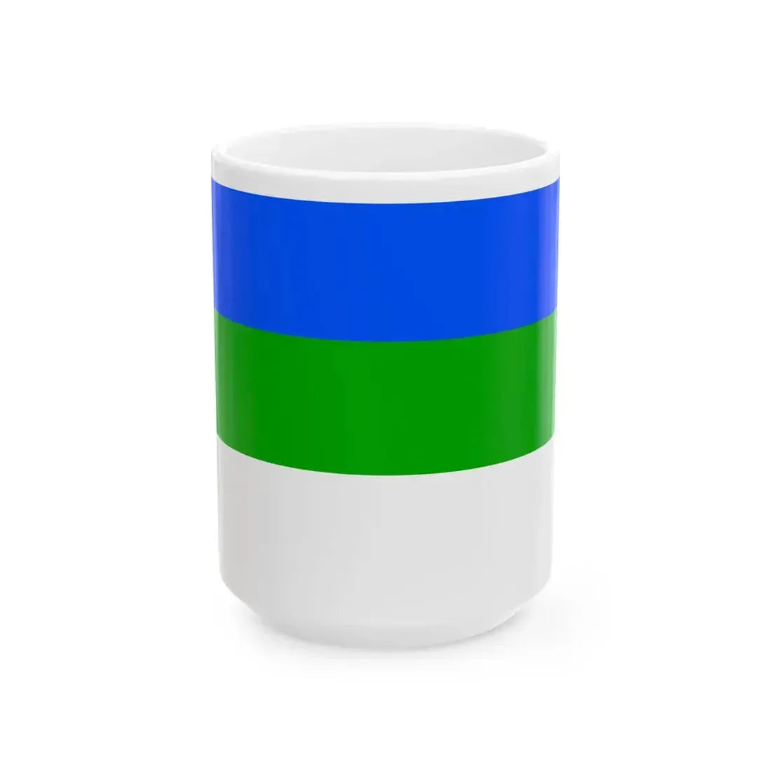 Flag of Prague 4 (Czech Republic) White Coffee Mug 15oz - Go Mug Yourself