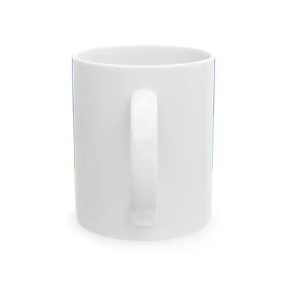 Flag of Prague 4 (Czech Republic) White Coffee Mug - Go Mug Yourself