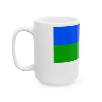 Flag of Prague 4 (Czech Republic) White Coffee Mug - Go Mug Yourself