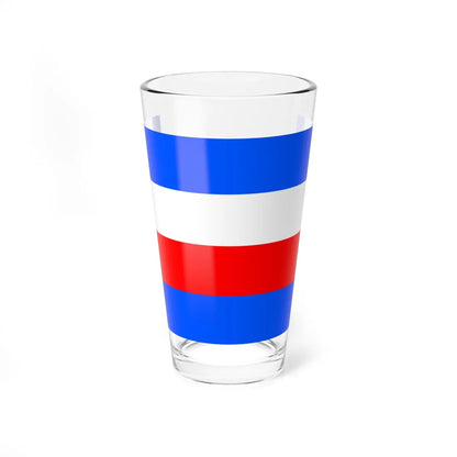 Flag of Prague 8 (Czech Republic) Pint Glass 16oz 16oz - Go Mug Yourself