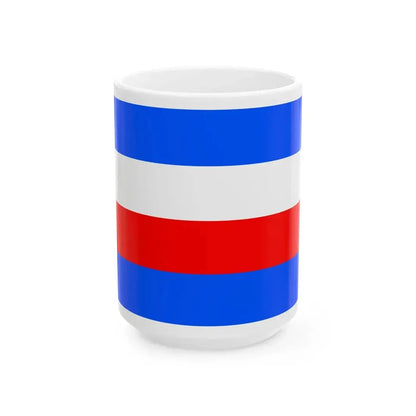 Flag of Prague 8 (Czech Republic) White Coffee Mug 15oz - Go Mug Yourself