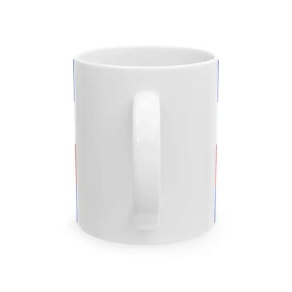 Flag of Prague 8 (Czech Republic) White Coffee Mug - Go Mug Yourself