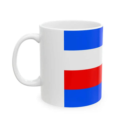 Flag of Prague 8 (Czech Republic) White Coffee Mug - Go Mug Yourself