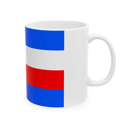 Flag of Prague 8 (Czech Republic) White Coffee Mug - Go Mug Yourself