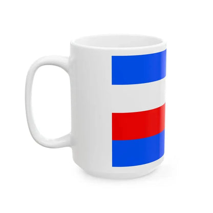 Flag of Prague 8 (Czech Republic) White Coffee Mug - Go Mug Yourself
