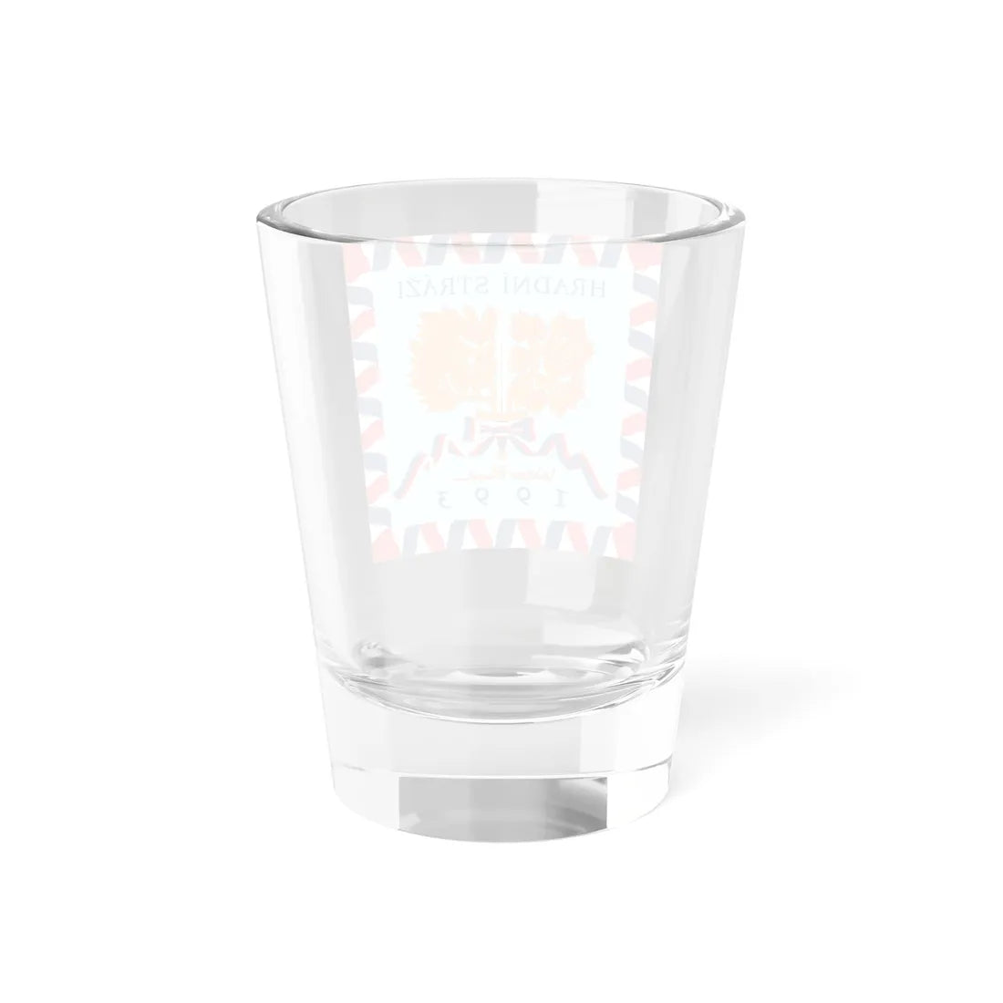 Flag of Prague Castle Guard 1993 reverse (Czech Republic) Shot Glass 1.5oz - Go Mug Yourself