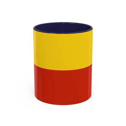 Flag of Prague Czech Republic - Accent Coffee Mug 11oz Navy - Go Mug Yourself