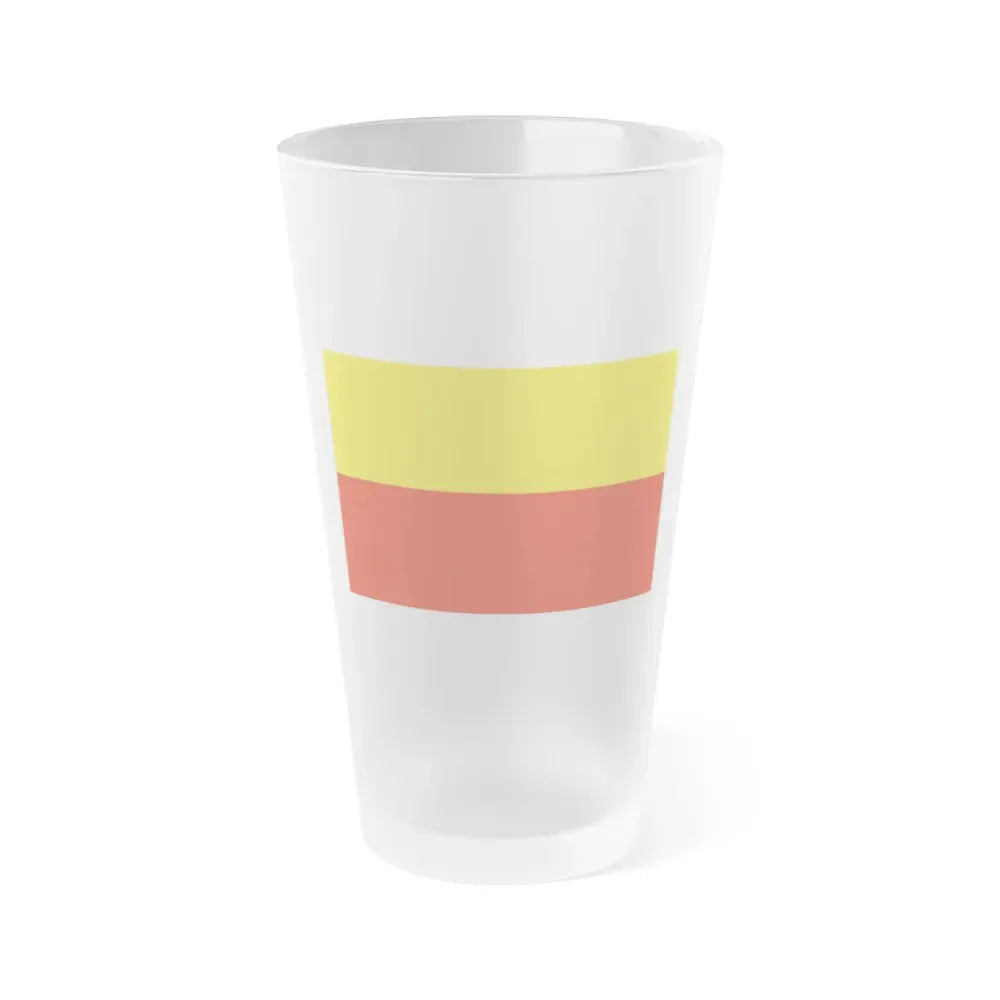 Flag of Prague Czech Republic - Frosted Pint Glass 16oz 16oz Frosted - Go Mug Yourself