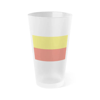 Flag of Prague Czech Republic - Frosted Pint Glass 16oz 16oz Frosted - Go Mug Yourself