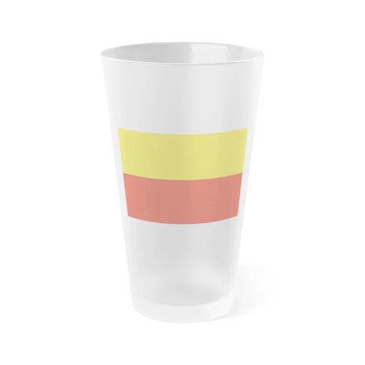 Flag of Prague Czech Republic - Frosted Pint Glass 16oz 16oz Frosted - Go Mug Yourself