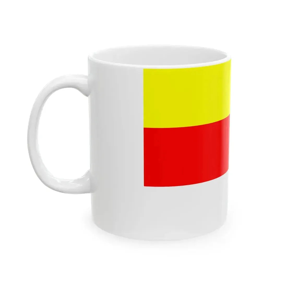 Flag of Prague New City (Czech Republic) White Coffee Mug - Go Mug Yourself