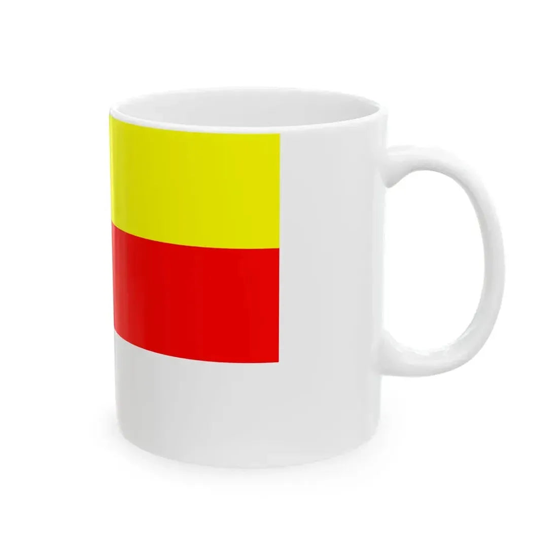 Flag of Prague New City (Czech Republic) White Coffee Mug - Go Mug Yourself