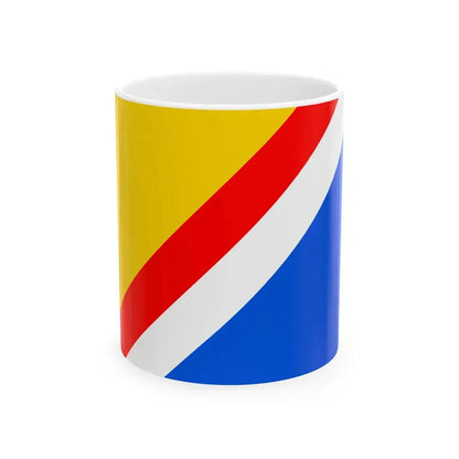 Flag of Praha-Satalice (Czech Republic) White Coffee Mug 11oz - Go Mug Yourself