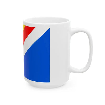 Flag of Praha-Satalice (Czech Republic) White Coffee Mug - Go Mug Yourself