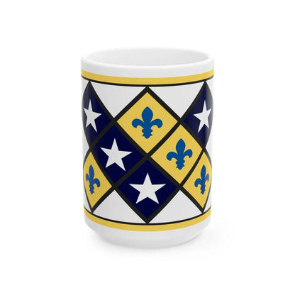 Flag of Prairie du Rocher Illinois (United States) White Coffee Mug 15oz - Go Mug Yourself
