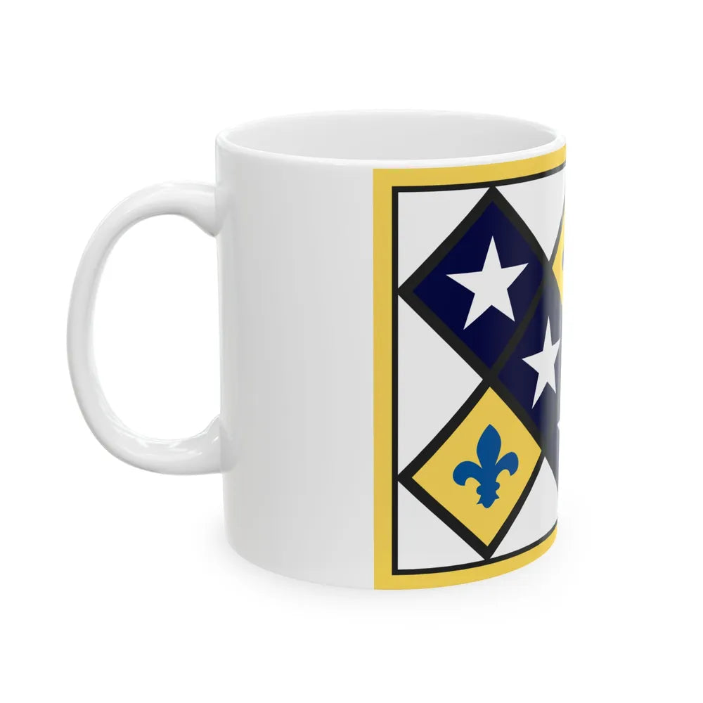 Flag of Prairie du Rocher Illinois (United States) White Coffee Mug - Go Mug Yourself