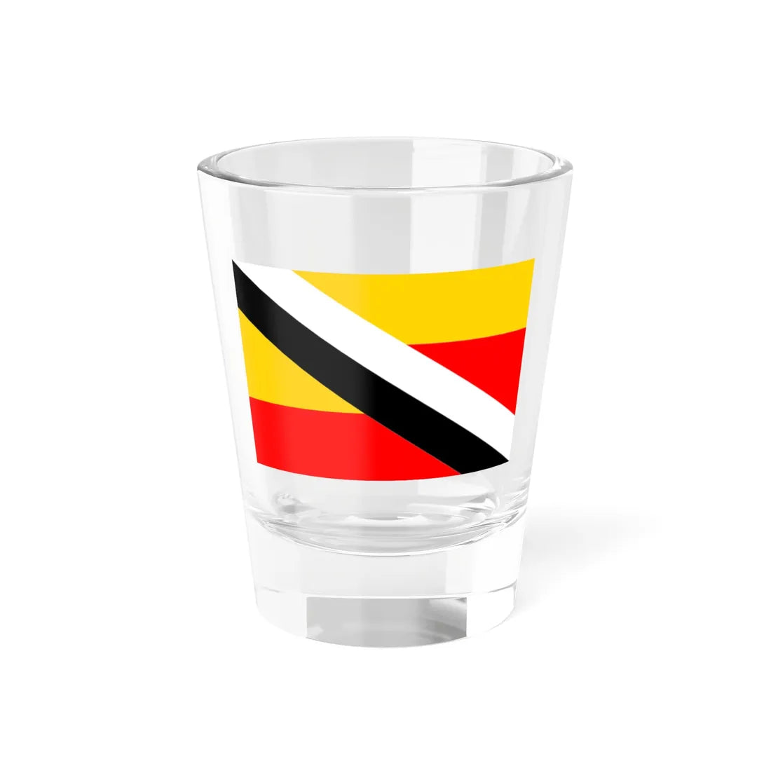 Flag of Predni Kopanina (Czech Republic) Shot Glass 1.5oz 1.5oz - Go Mug Yourself