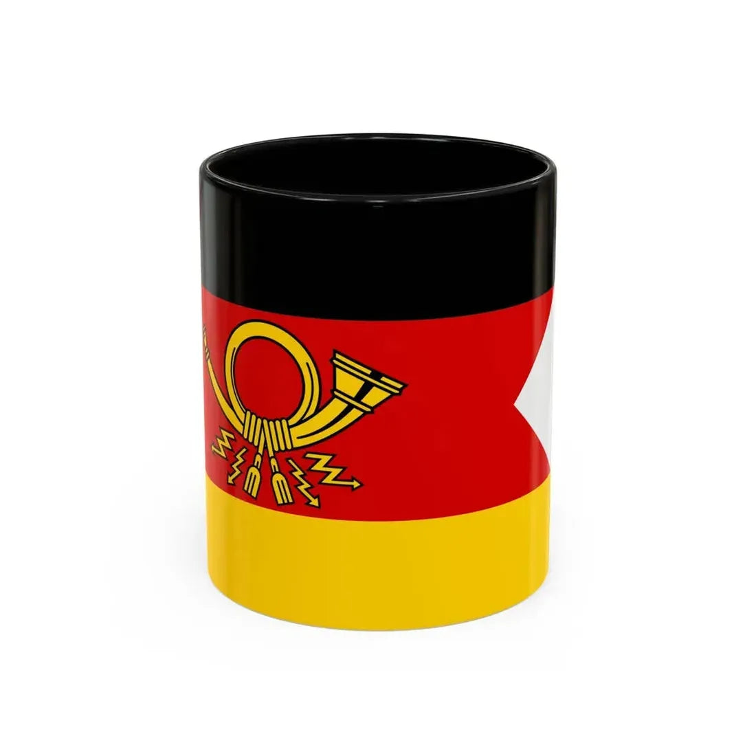 Flag of President of Deutsche Bundespost Germany - Accent Coffee Mug 11oz Black - Go Mug Yourself