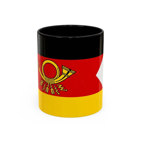 Flag of President of Deutsche Bundespost Germany - Accent Coffee Mug 11oz Black - Go Mug Yourself