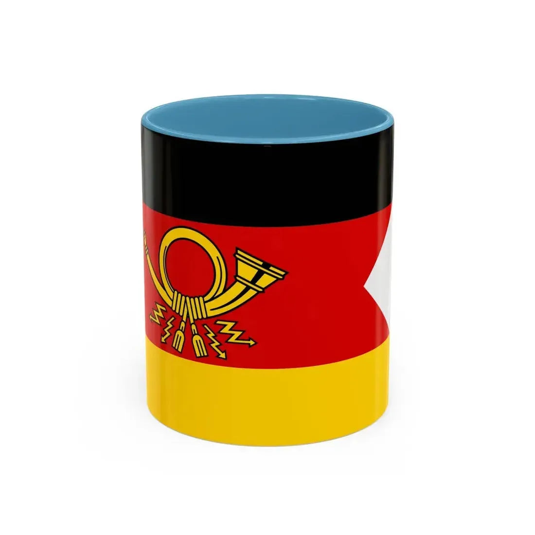 Flag of President of Deutsche Bundespost Germany - Accent Coffee Mug 11oz Light Blue - Go Mug Yourself