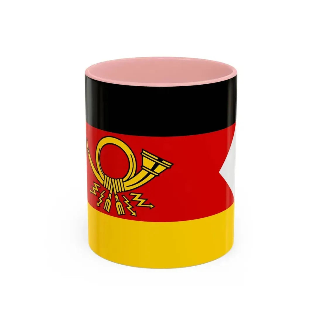 Flag of President of Deutsche Bundespost Germany - Accent Coffee Mug 11oz Pink - Go Mug Yourself