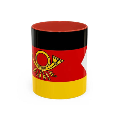 Flag of President of Deutsche Bundespost Germany - Accent Coffee Mug 11oz Red - Go Mug Yourself