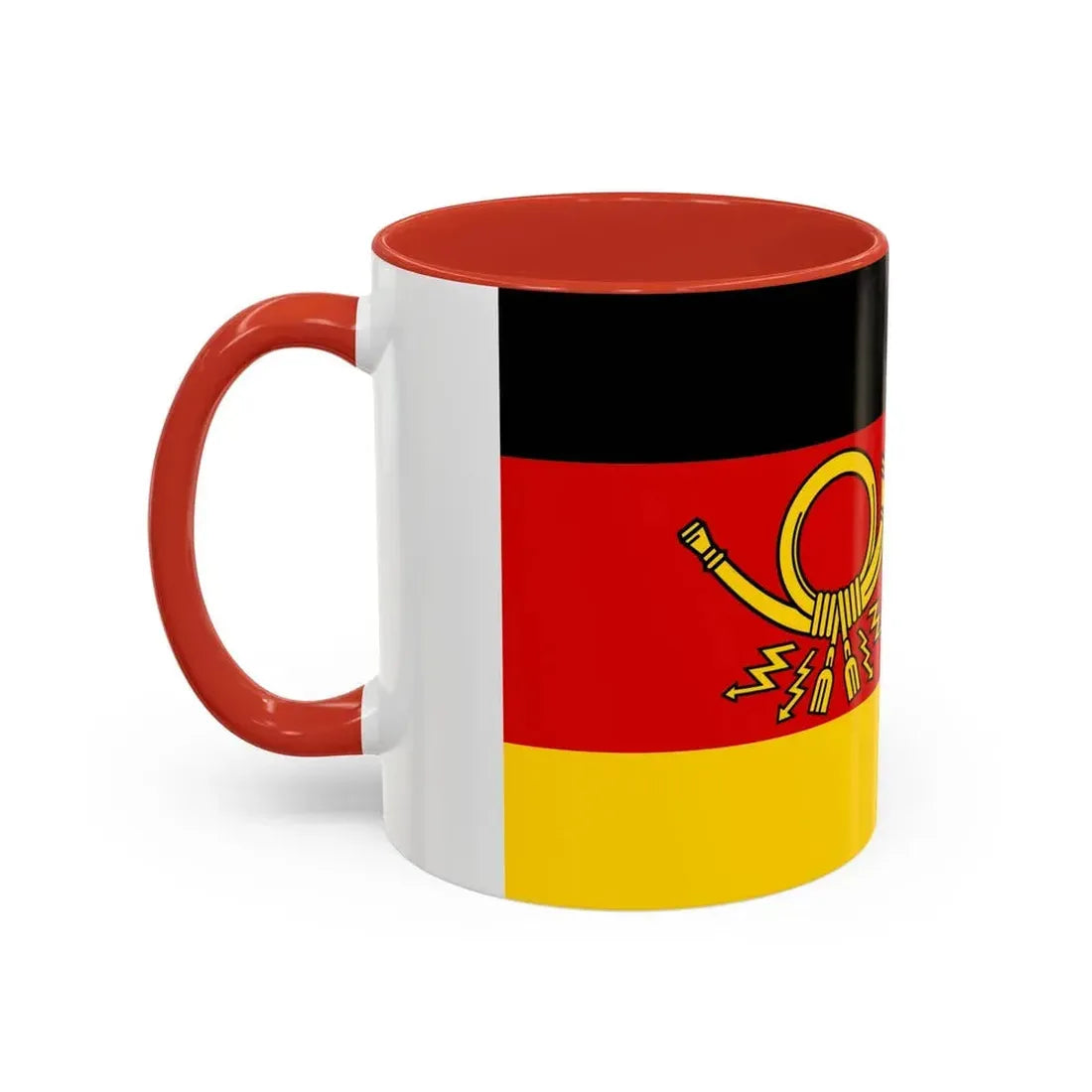 Flag of President of Deutsche Bundespost Germany - Accent Coffee Mug - Go Mug Yourself