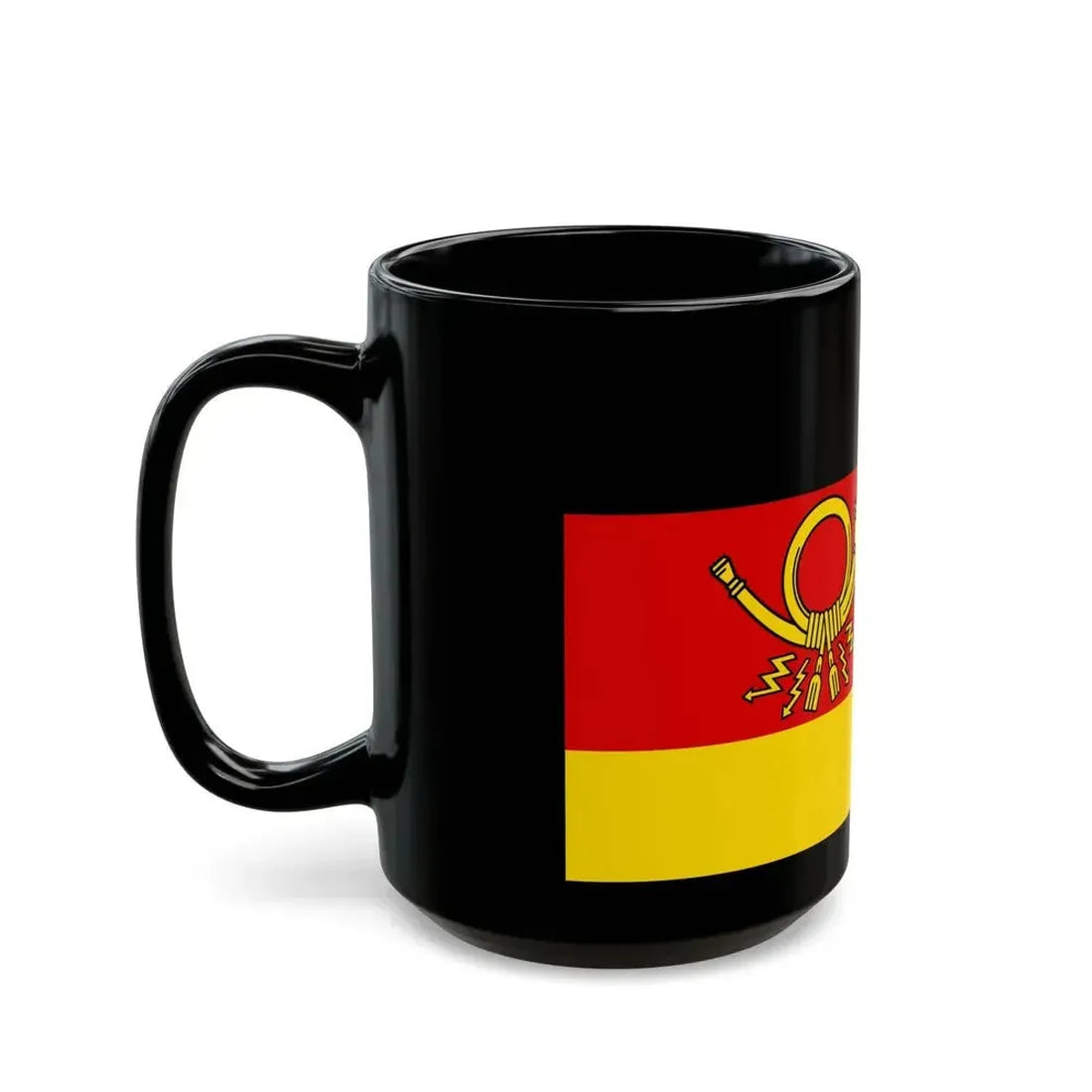 Flag of President of Deutsche Bundespost Germany - Black Coffee Mug - Go Mug Yourself