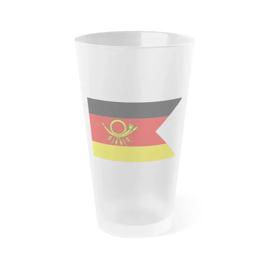 Flag of President of Deutsche Bundespost Germany - Frosted Pint Glass 16oz 16oz Frosted - Go Mug Yourself