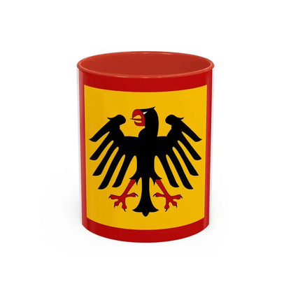 Flag of President of Germany Germany - Accent Coffee Mug 11oz Red - Go Mug Yourself