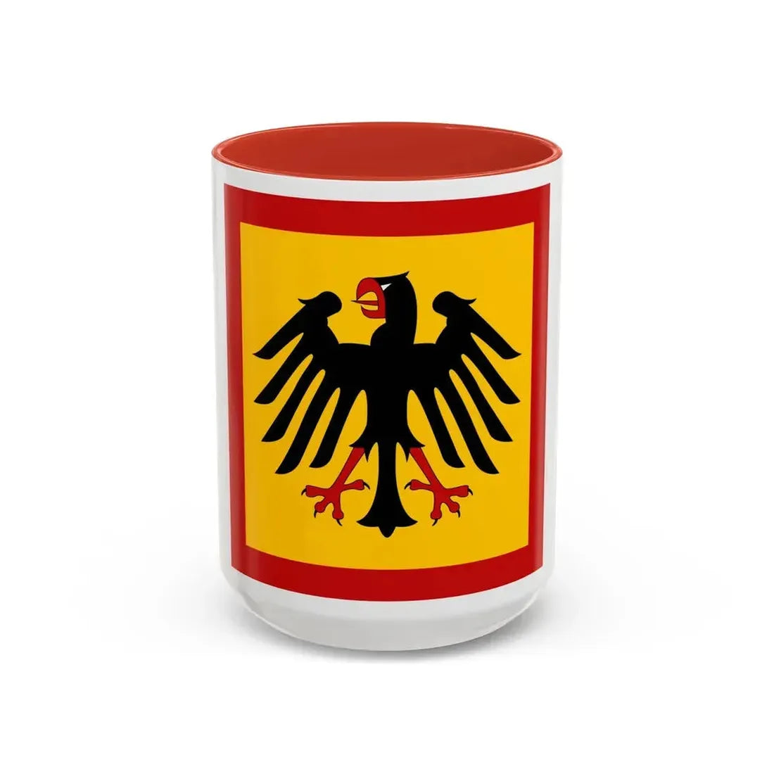 Flag of President of Germany Germany - Accent Coffee Mug 15oz Red - Go Mug Yourself